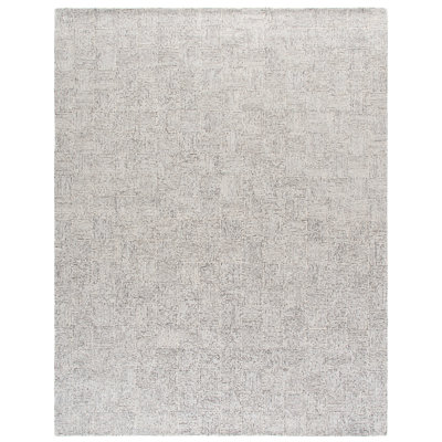 Ebony Hand Tufted Wool; Cotton; Recycled P.E.T Geometric Indoor Rug