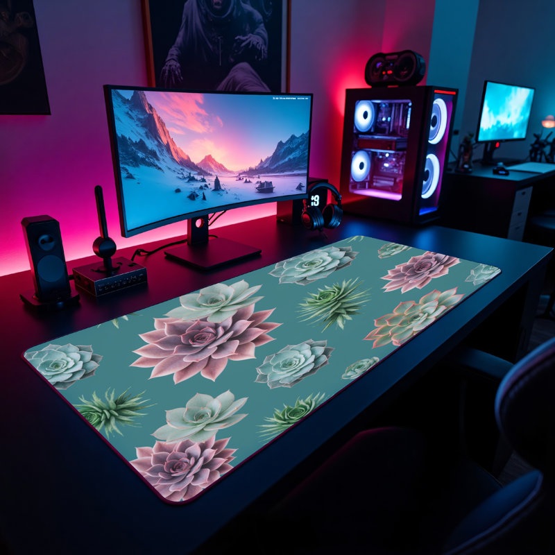 Polyester Desk Pad, 14.4x12.1
