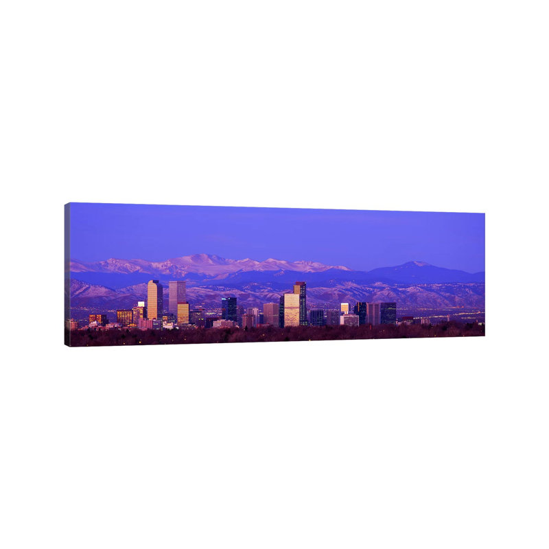 Denver, Colorado, USA #2 - Wrapped Canvas Panoramic Print, 30.48 cm H x 91.44 cm W x 1.91 cm D