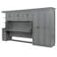 Lit escamotable mural avec garde-robe, armoire et bureau Murphy-1685043699