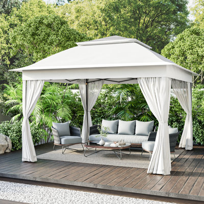 11 Ft. W x 11 Ft. D Steel Pop-up Gazebo