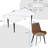 6 Seat Modern Stone Dining Table Set With Faux Leather Side Chairs, 7-piece Dining Set-111464708-111464706