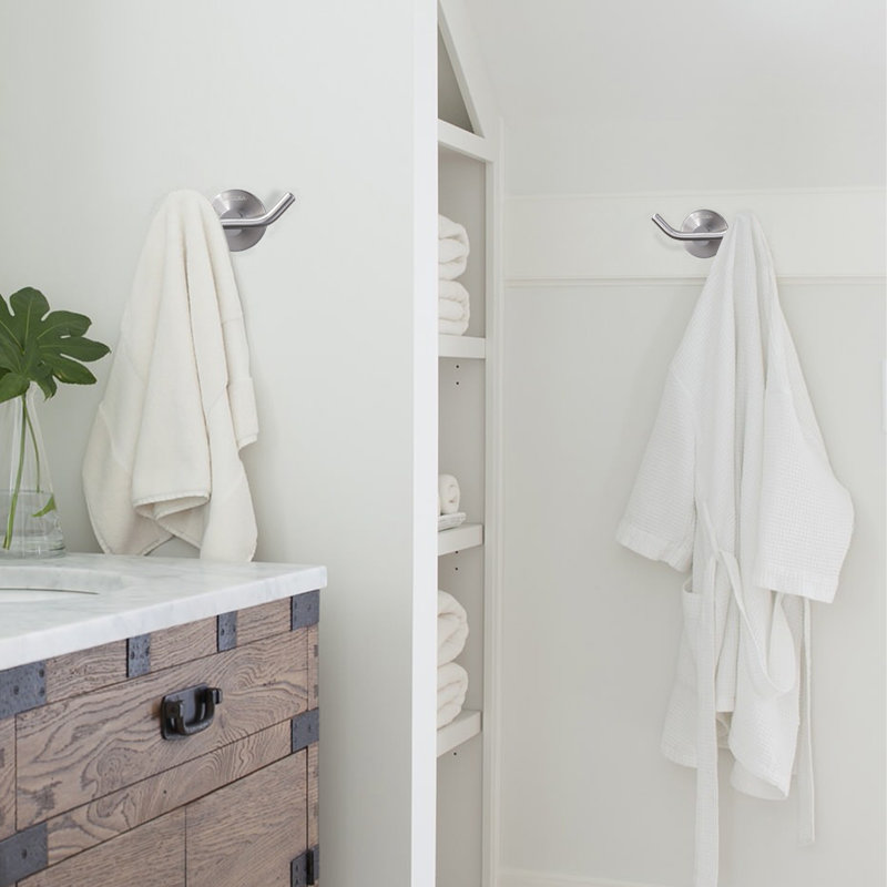 Mounting Towel Hook, Brushed Nickel