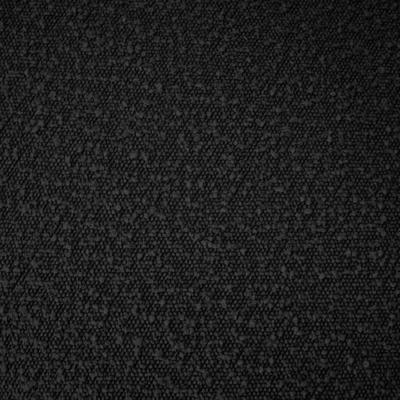 Adam Boucle Fabric Bed, Queen, Black Boucle Fabric