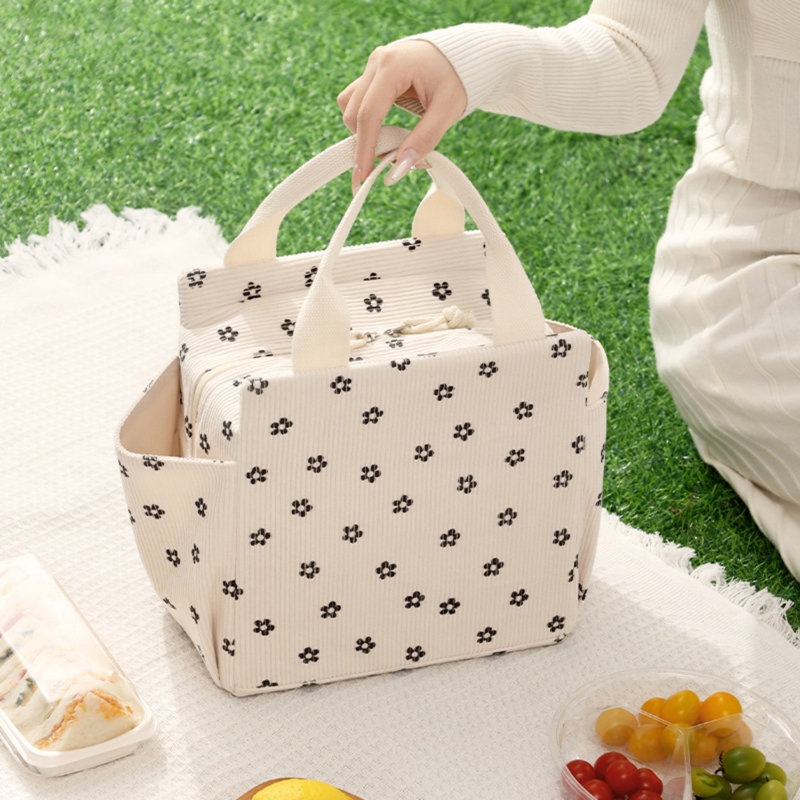 Mignon sac fourre-tout isolé grande capacité pour bureau de voyage