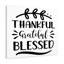 Thankful Grateful Blessed - Wrapped Canvas Print