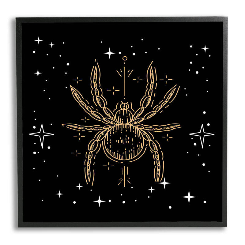 «Starry Halloween Spider Insect» par Lil 'Rue - Impression sur toile, H 12 po x l 12 po x P 1,5 po