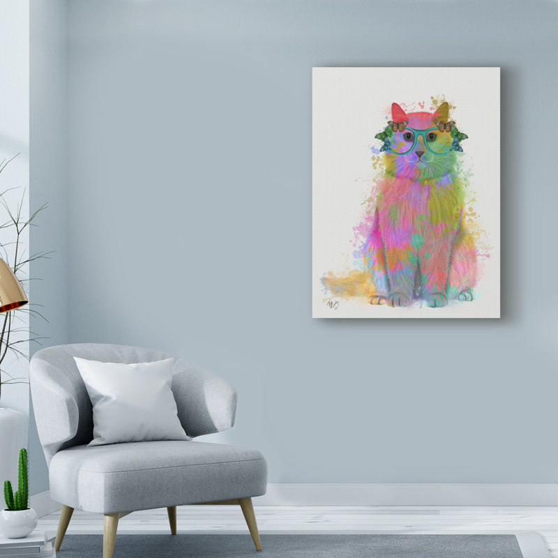 « arc ciel cat 3 full », reproduction d’impression sur toile tendue, H 24 po x l 18 po x P 2 po