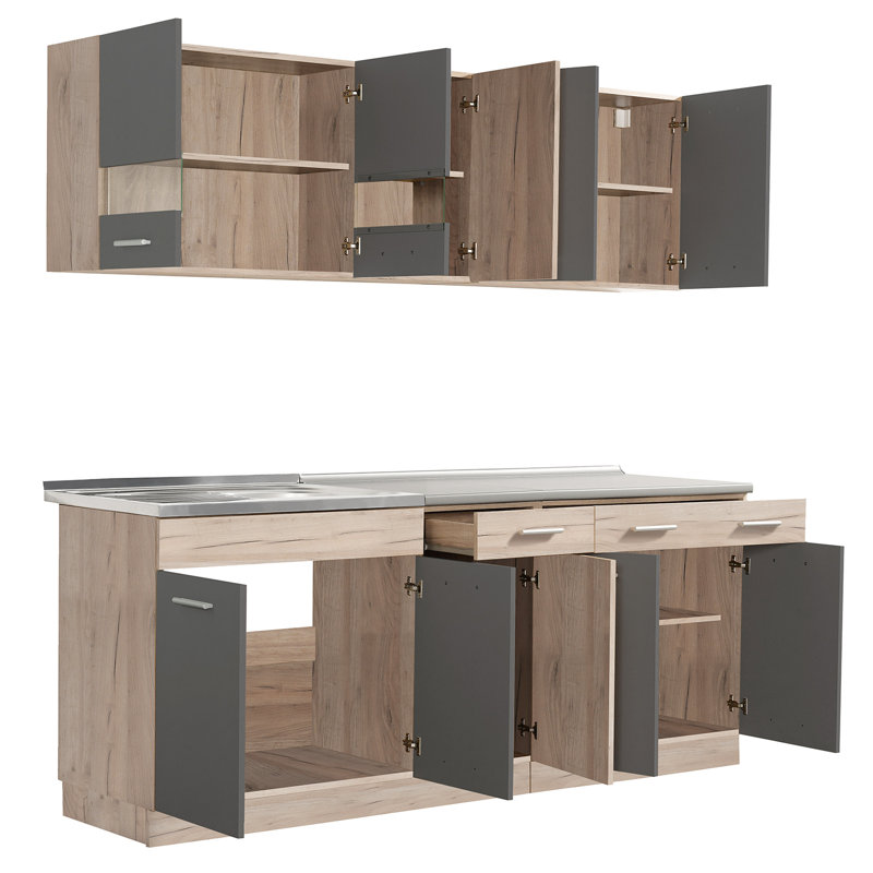 Pondview 84cm Kitchen Pantry, Gray
