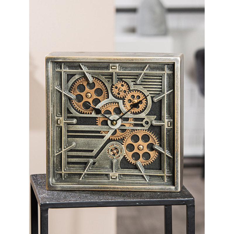 Analogue Metal Mechanical Tabletop Clock
