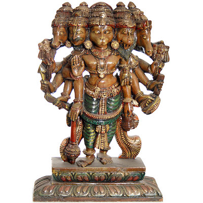 Cinq têtes Hanuman