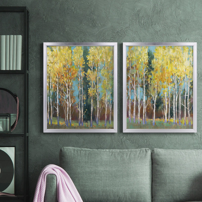 " Aspen Grove I " 2 - Pieces Painting Print
