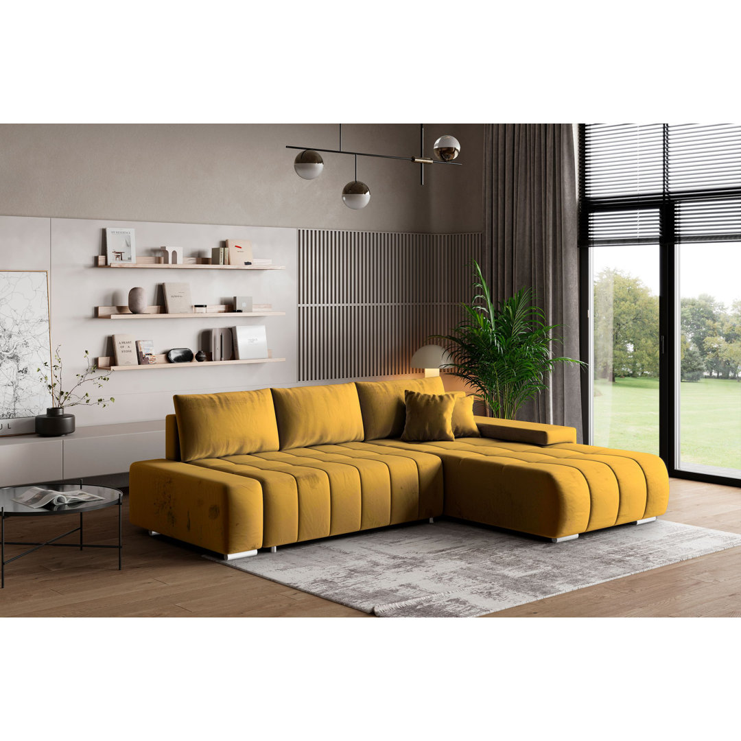 Ecksofa Berthoud mit Bettfunktion