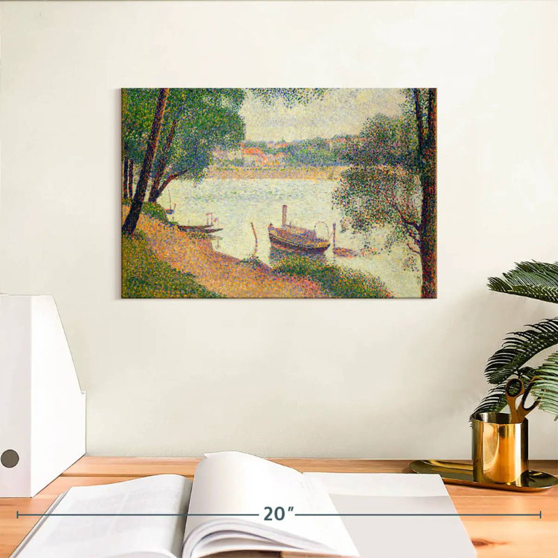 Meat Gray Weather Grande Jatte 1886-1888, H 8 po x l 12 po