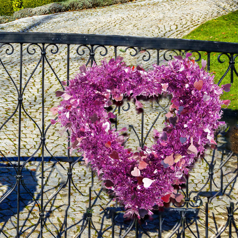 Couronne en fibre naturelle 11,8 po, Mauve