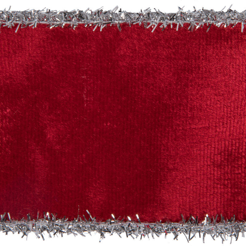 Ruban de Noël, H 2,5 po x l 180 po x P 2,5 po, Rouge