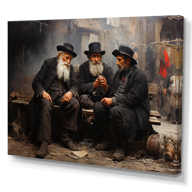 Judaïsme dévotion III sur toile, Toile tendue, H 12 po x l 20 po x P 1 po