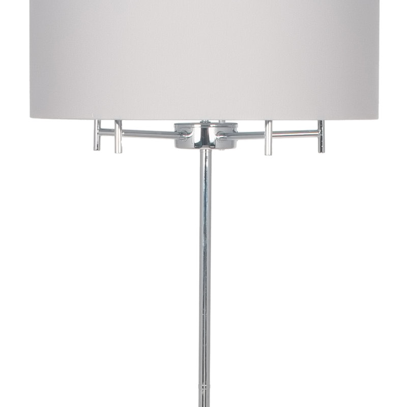 Broseley 161cm Polished Nickel Traditional Floor Lamp