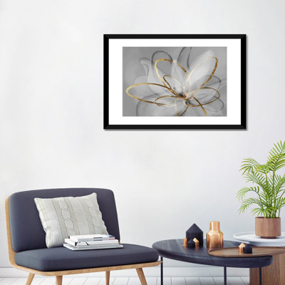Transparent Beauty III - Black, White & Gold