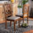 Aizlee Cross Back Side Chair in Brown/Grey