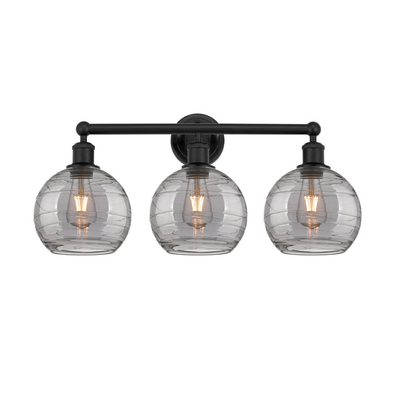 Essex 3 - Light Dimmable Vanity Light, Matte Black, Light Smoke