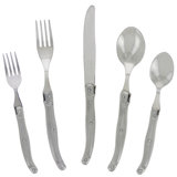 French Home Laguiole 20-Piece Stainless Steel Flatware Set, Service for 4, Stainless Steel Handles