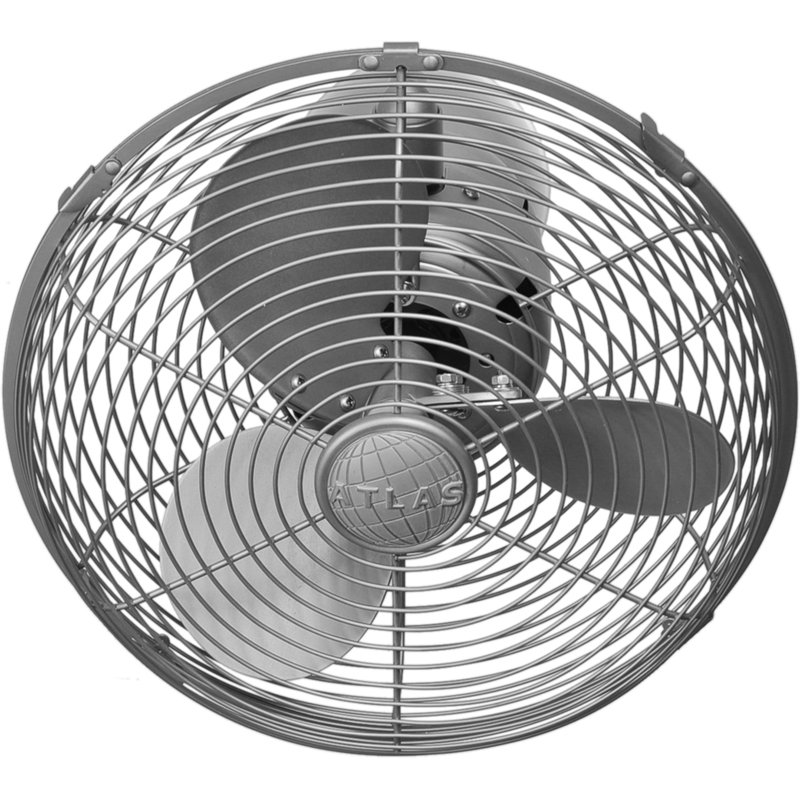 Ventilateur mural oscillant 13 po , Nickel brossé