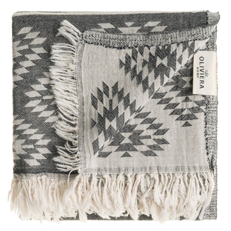 Essuie-mains et serviettes Aztec, Noir
