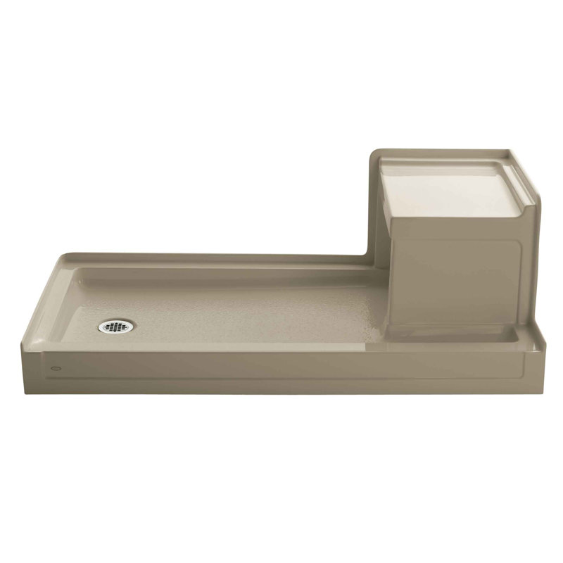 Tresham 60" W x 32" D Single Shower Base, Mexican Sand