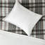 Housse de couette pour lit double / grand lit 3 pièces en microfibre à motif écossais