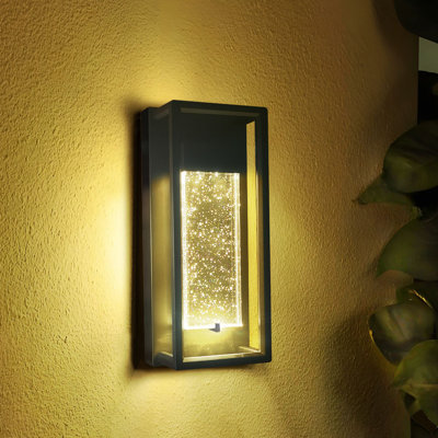 LUXE | Applique murale à DEL en cristal | 12 watts | 420 lumens | Adj CCT 2700K-5000K | 120 V | 12,2 pouces | IP65 | Paquet de 1