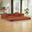 Canapé-lit futon de 80 po pour grand lit, canapé-lit pliable sans os avec 2 coussins - aucun assemblage requis-130475886