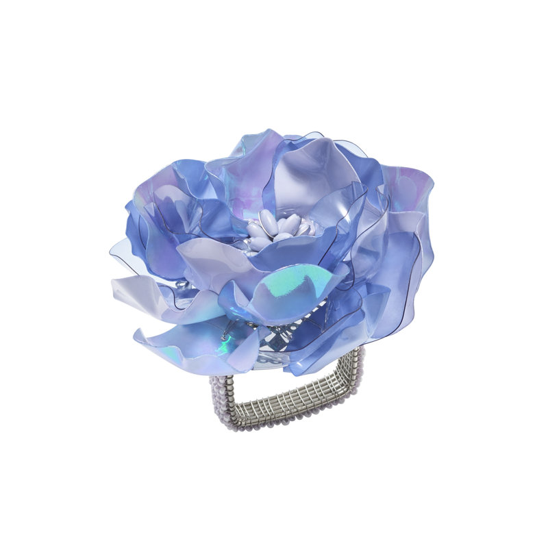 Gardenia Napkin Ring, Periwinkle