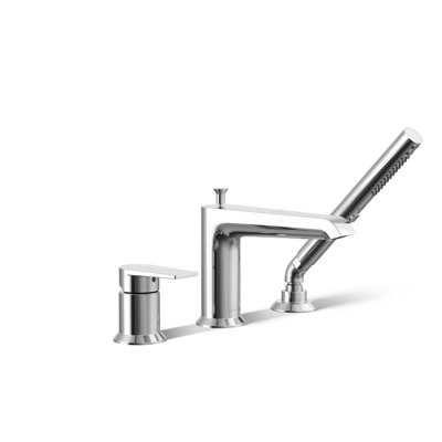 Hint Deck-Mount Bath Faucet with Handshower