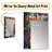 Orange And Blue Geometric Vibrations II - Geometric Decorative Wall Mirror, Modern Mirror, Printed Metal Art-1408510488