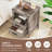 Farmhouse 4 Pieces Bedroom Set Include 6 Drawer Dresser, 4 Drawer Dresser And Nightstands Set Of 2, Antique Gray-1760166773