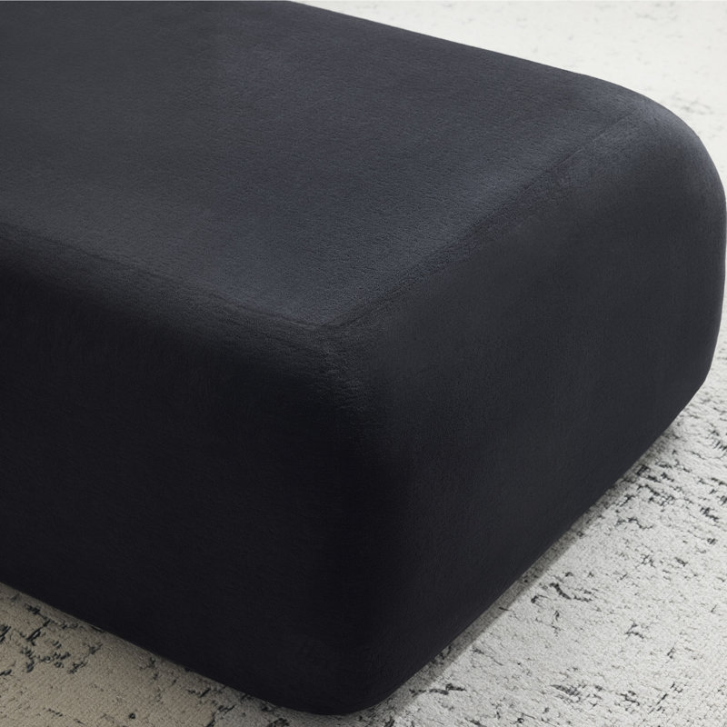 Indoor Compression Chaise Lounge Chair With Armrest, Modern Upholstered Boneless Sofa With Soft Pillows And Deep Seat, For Bedroom, Living Room