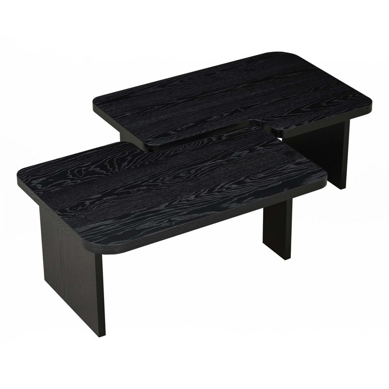 Table basse rectangulaire, Noir