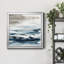 Tumultueux indigo II - reproduction d'art sur toile encadrée-461196385-461196413