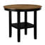 Table de salle à manger 5 pièces à hauteur de comptoir avec rangement et 4 chaises à hauteur de comptoir 2 tons meubles en bois noir et brun