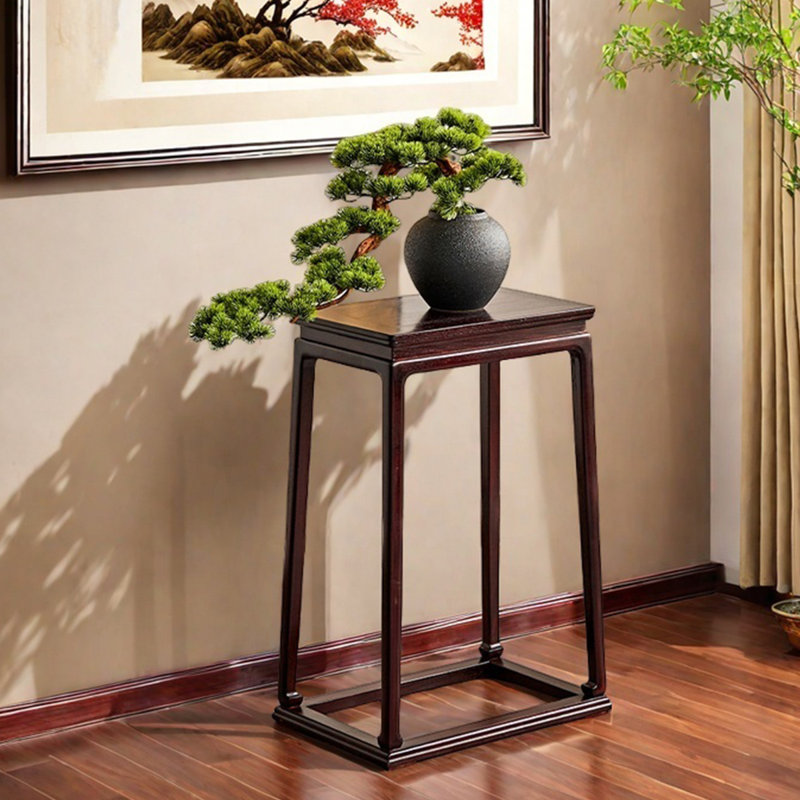 Vase en bois massif avec coins arrondis