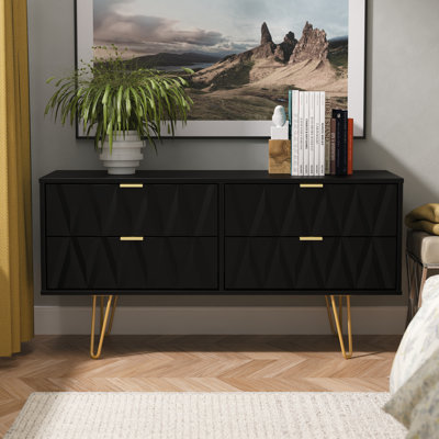 Baturhan 115cm W 4 - Drawer Chest of Drawers