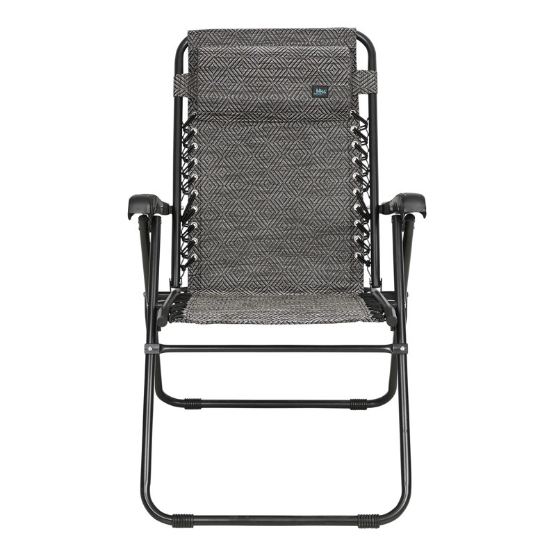 Fauteuil inclinable zéro gravité avec coussin Ghorgie, Gris