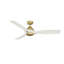 Casablanca 54 inch Elise ENERGY STAR®  Damp Rated Ceiling Fan with Lights and Wall Control