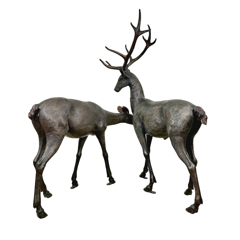 Deer Bronze Garden Statue