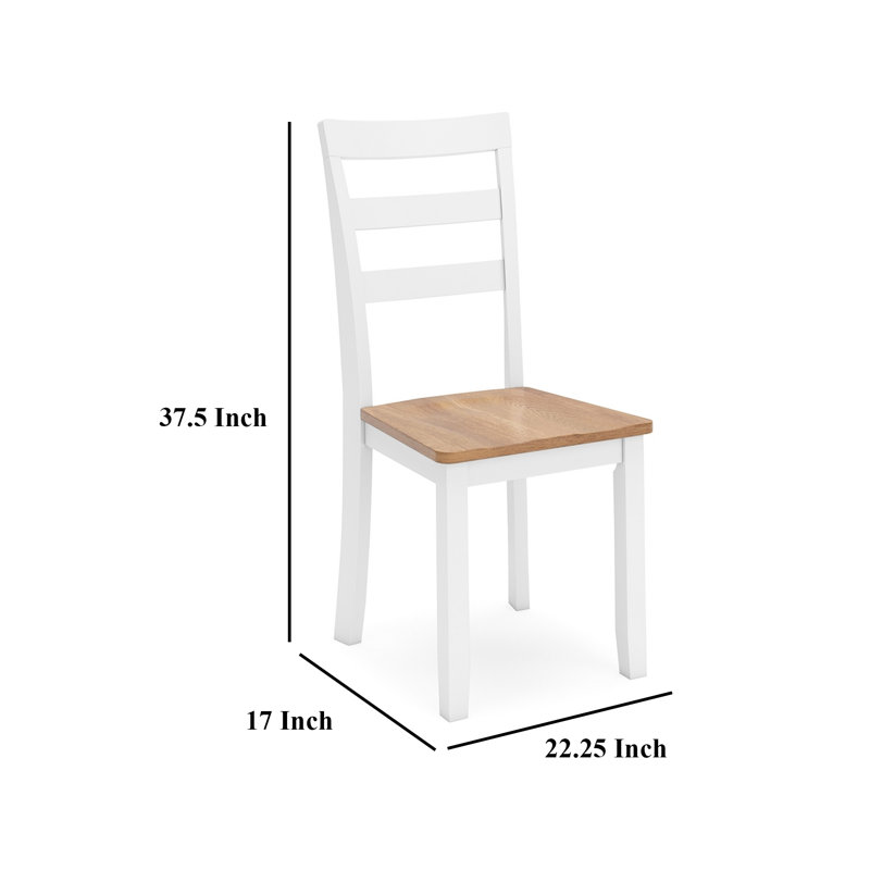 Ensemble de 2 chaises d'appoint Gasy, Blanc