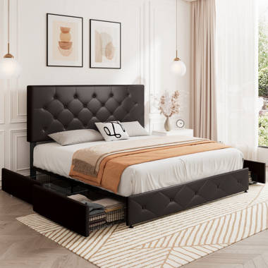 Queen Storage Platform Bed 17 Stories