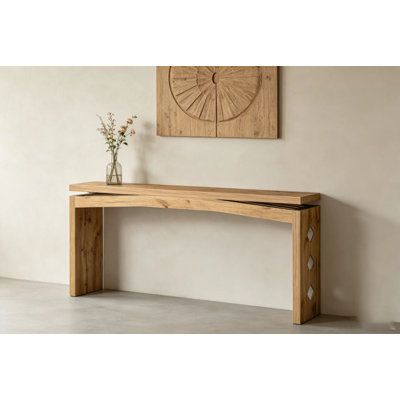 Console Table 62.2"x11.81"x30.71" MDF Walnut Brown