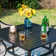 Basima 4 - Person Metal Patio Dining Set with Square Table