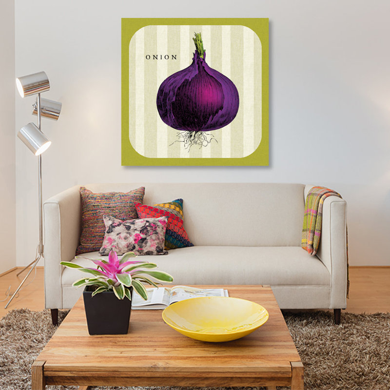 « linen légume iii », impression sur toile, H 37 po x l 37 po x P 1,5 po, Toile tendue, Pas de tapis